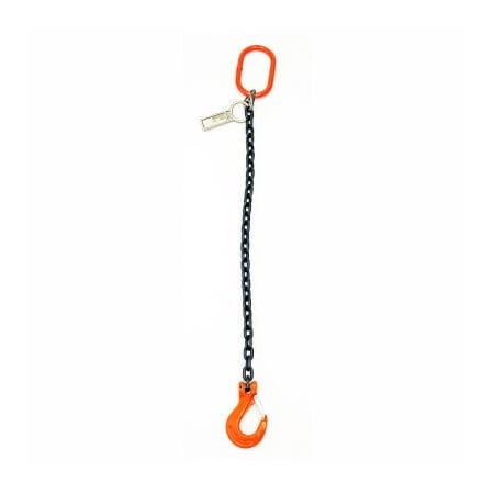 Mazzella Mazzella Lifting B151127 3' Single Leg Chain Sling W/ Sling Hook S5193203S04